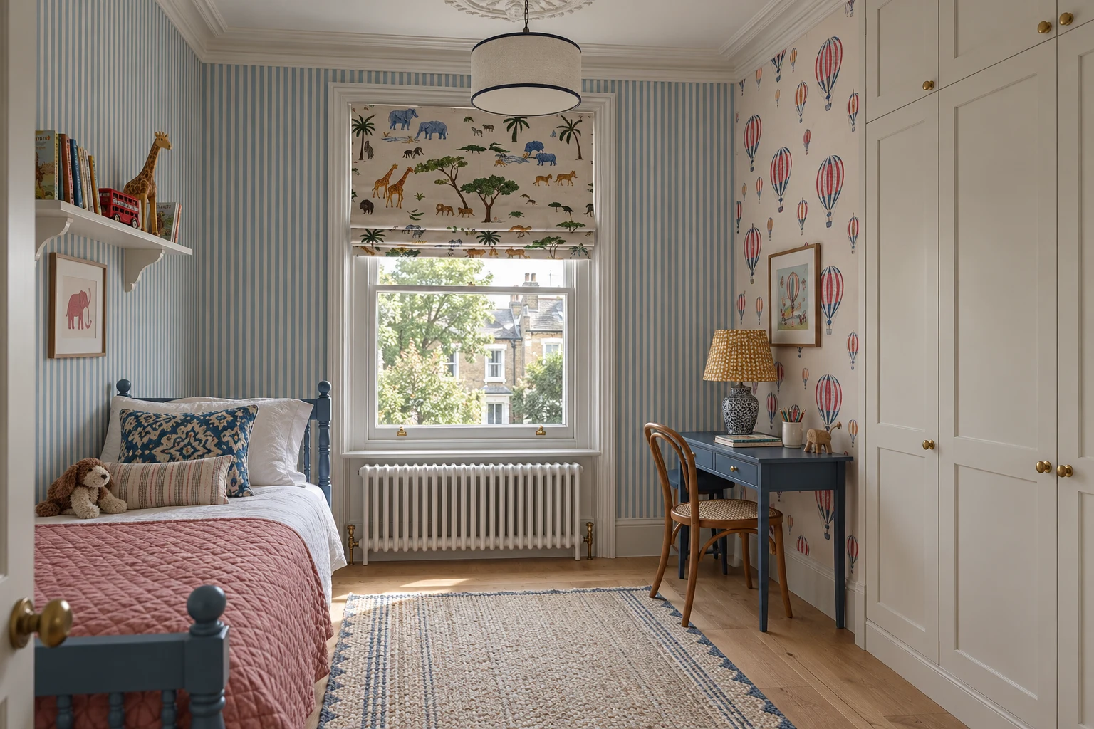 Family residence in Epsom Downs: A child's bedroom interior.