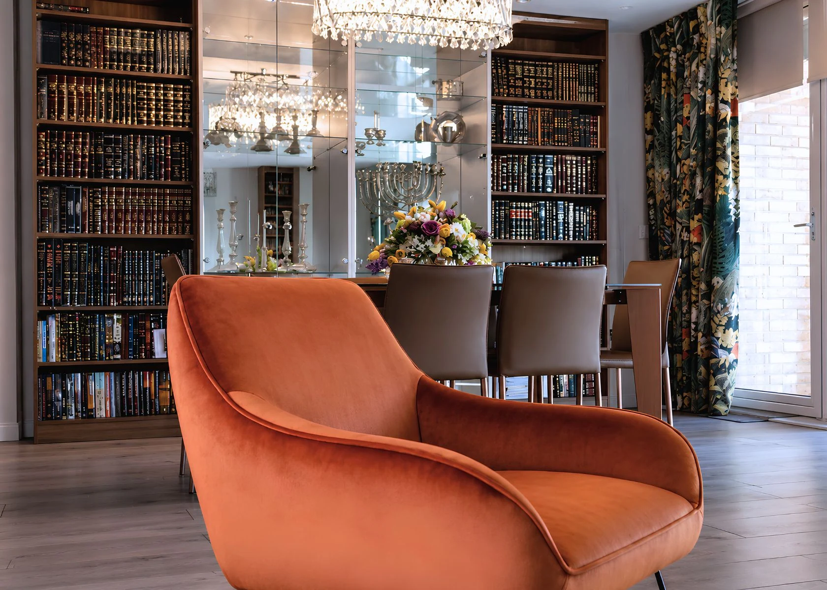 Tufnell Park: The dining room viewed through the adjoining seating area.